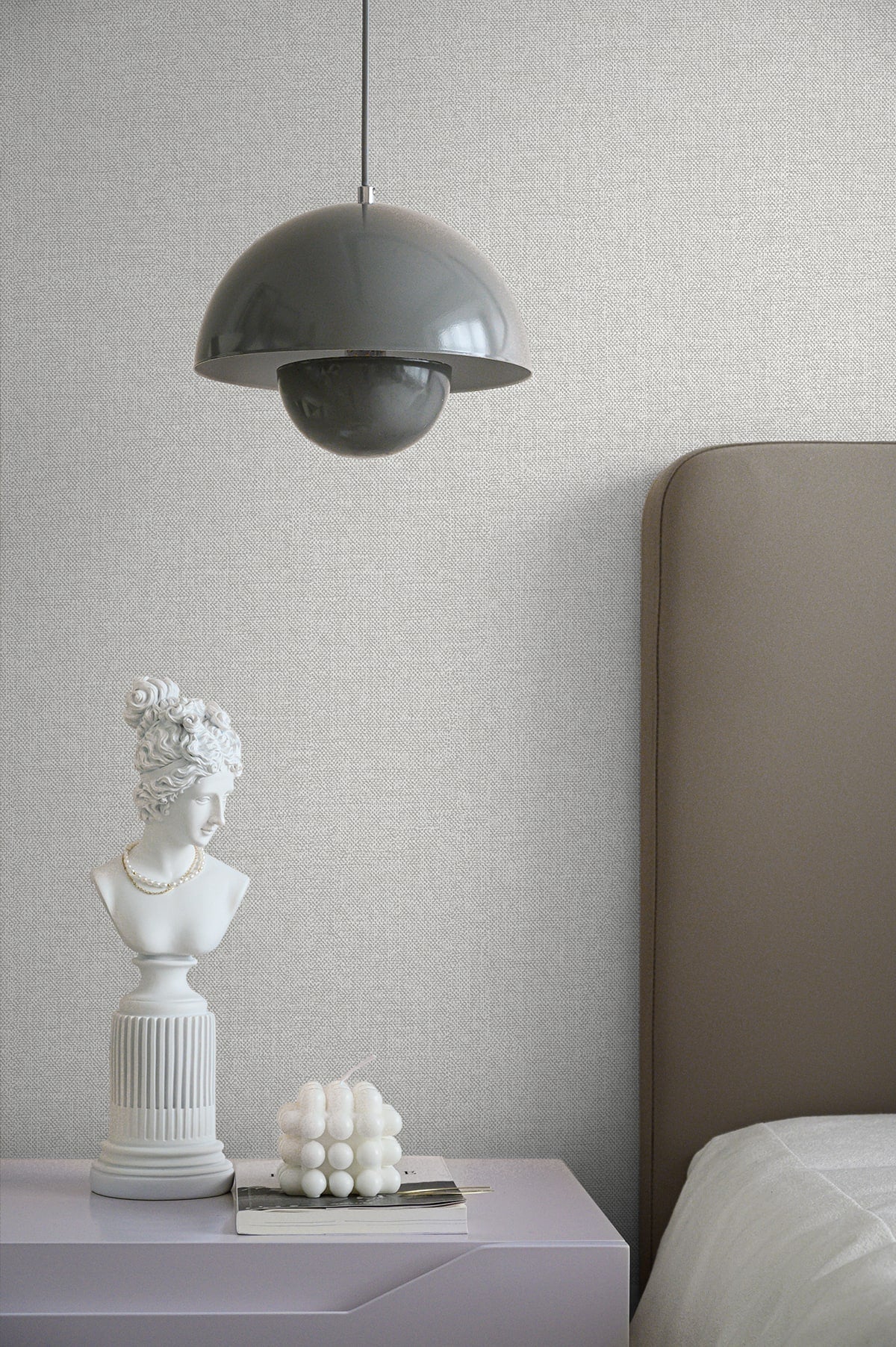 Deco 2 Faux Linen Unpasted Wallpaper