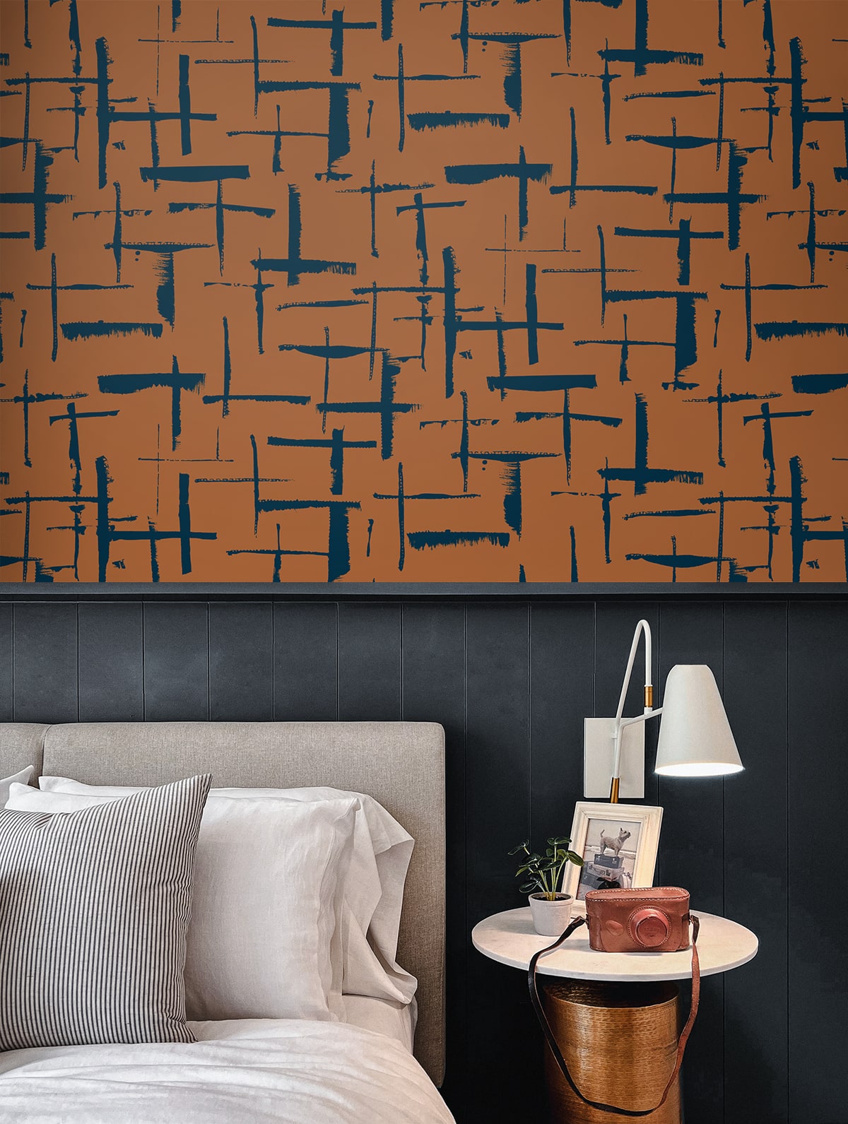 Geometric Textures Incrociato Unpasted Wallpaper