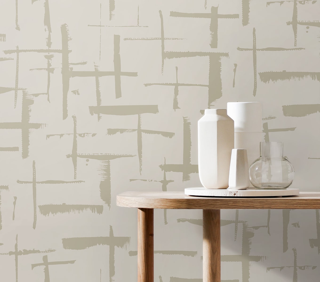 Geometric Textures Incrociato Unpasted Wallpaper