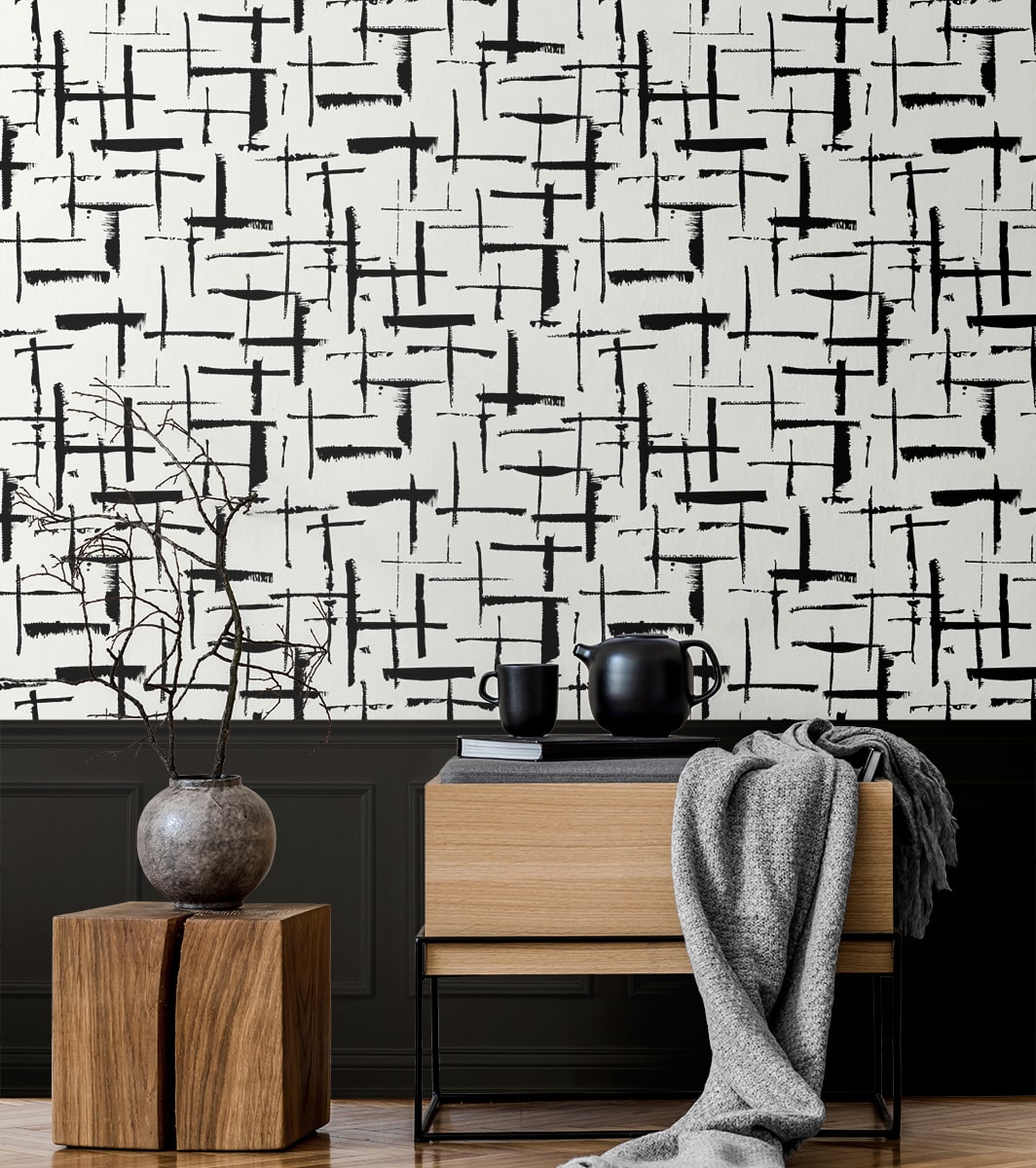 Geometric Textures Incrociato Unpasted Wallpaper