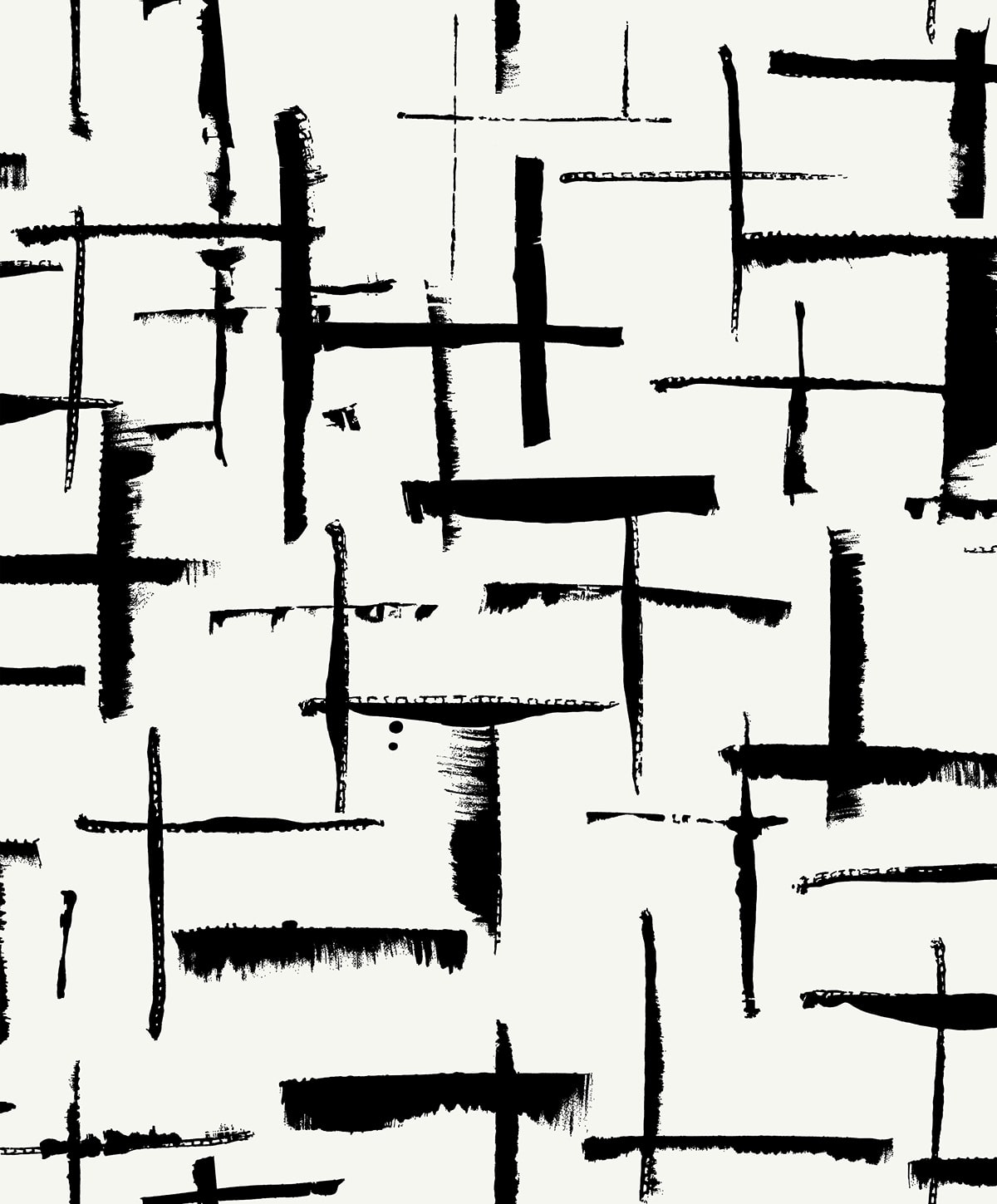 Geometric Textures Incrociato Unpasted Wallpaper