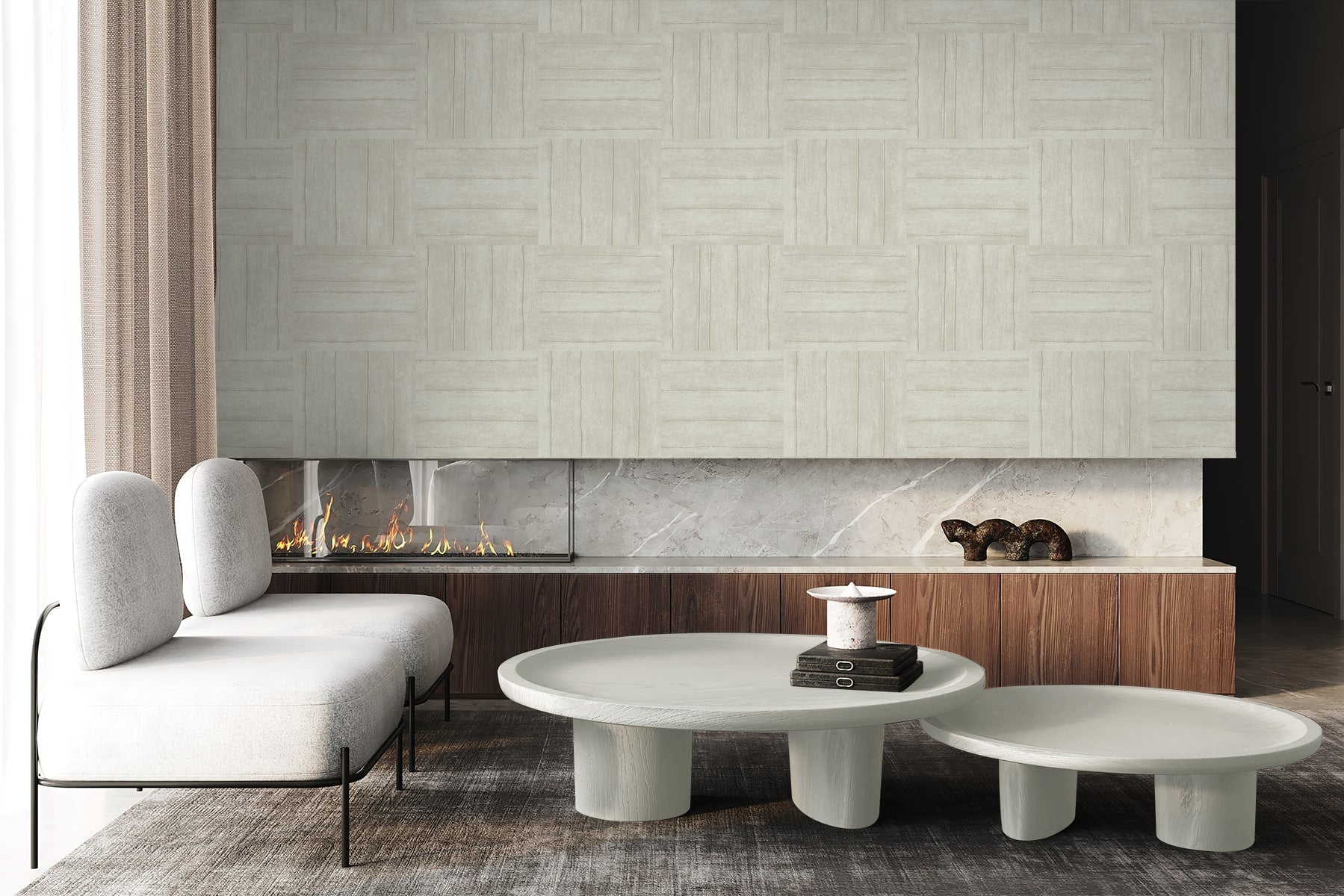Geometric Textures Plaza Geometric Unpasted Wallpaper