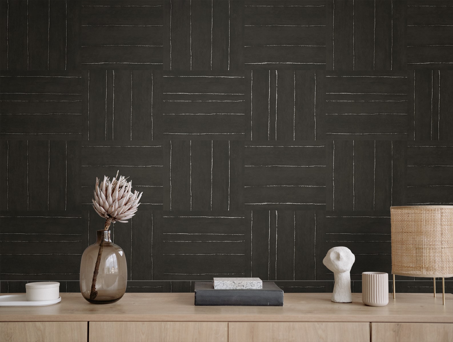 Geometric Textures Plaza Geometric Unpasted Wallpaper