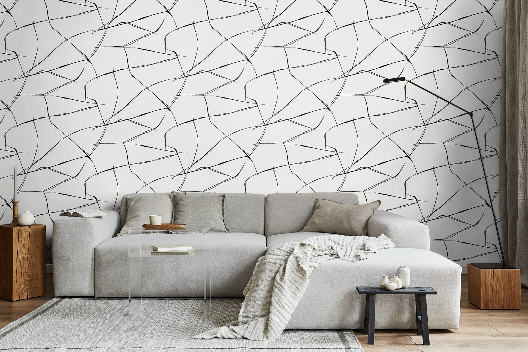 Geometric Textures Astratto Unpasted Wallpaper