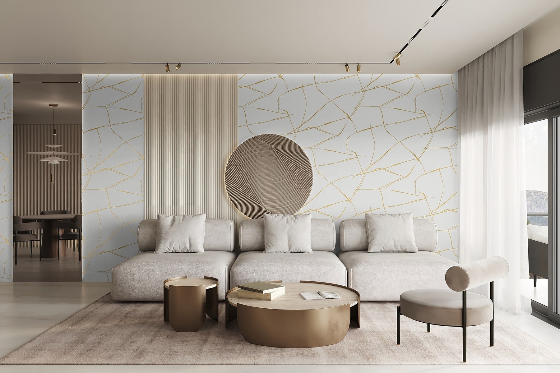 Geometric Textures Astratto Unpasted Wallpaper