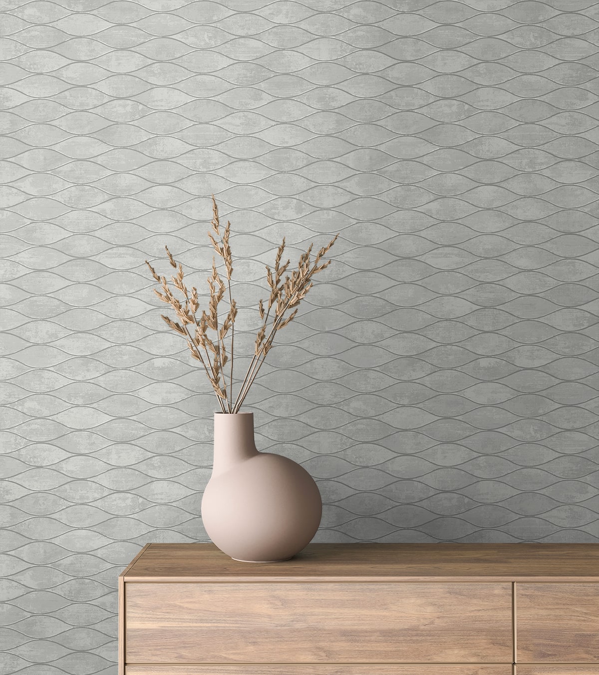 Geometric Textures Piccola Ogee Unpasted Wallpaper