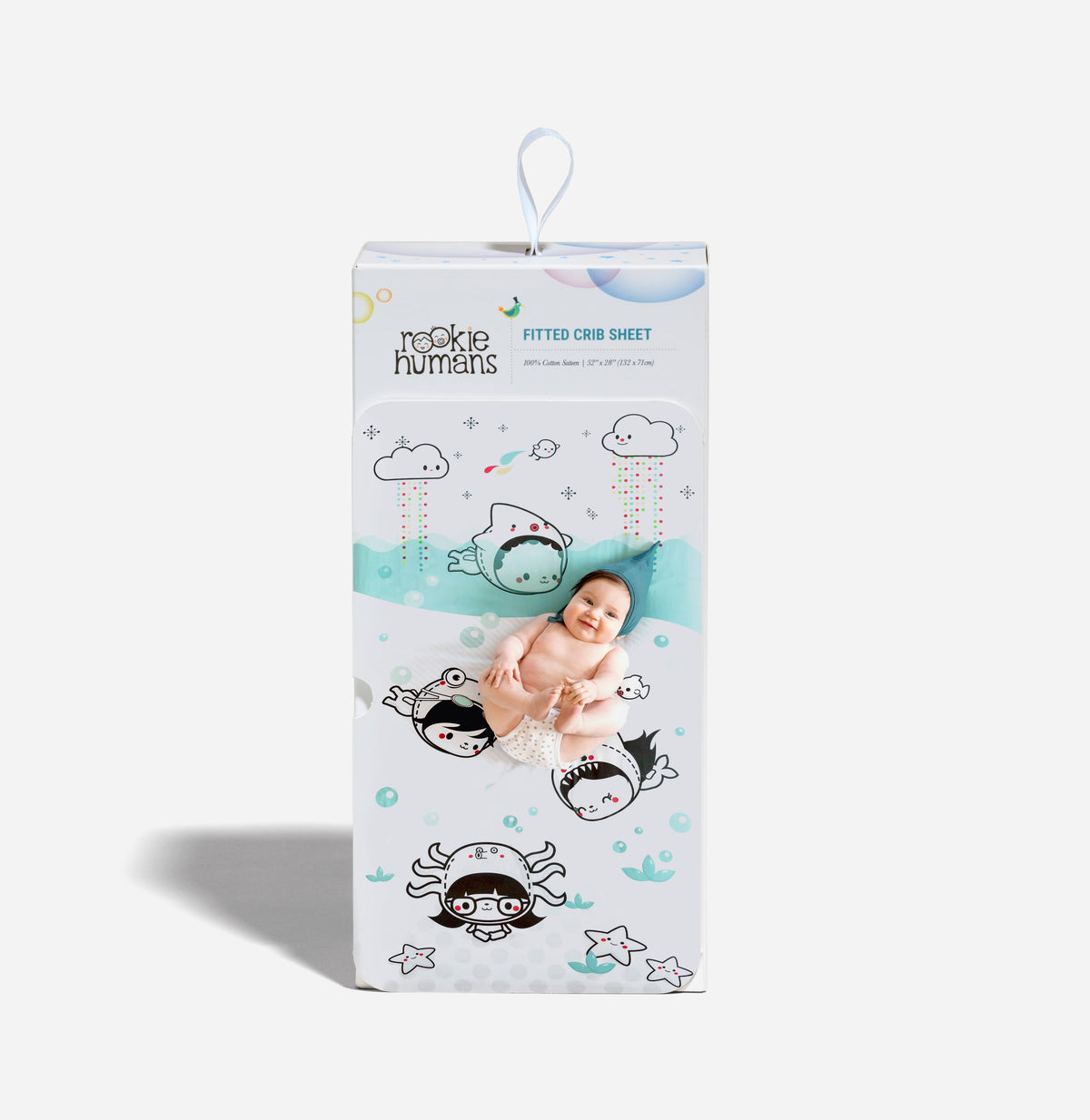 Dive In Standard Size Crib Sheet