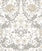 Honeysuckle Floral Vintage Prepasted Wallpaper