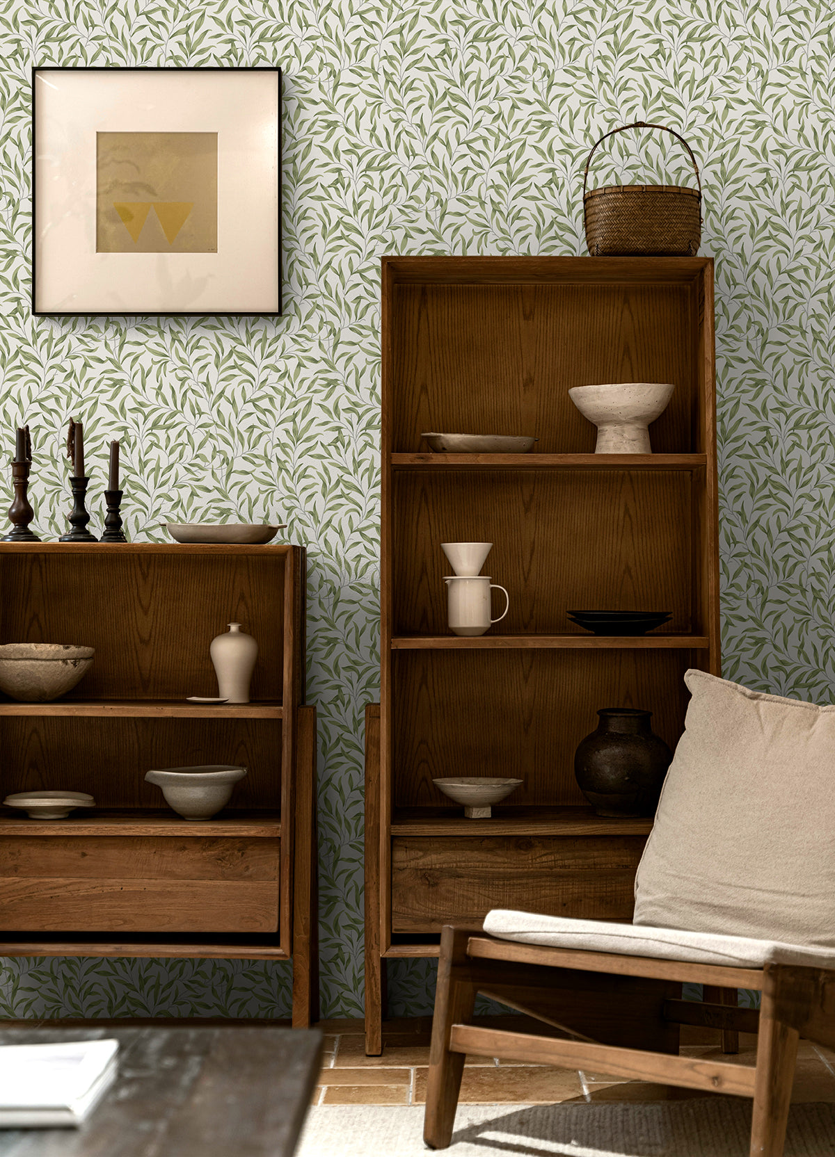 Willow Trail Vintage Prepasted Wallpaper