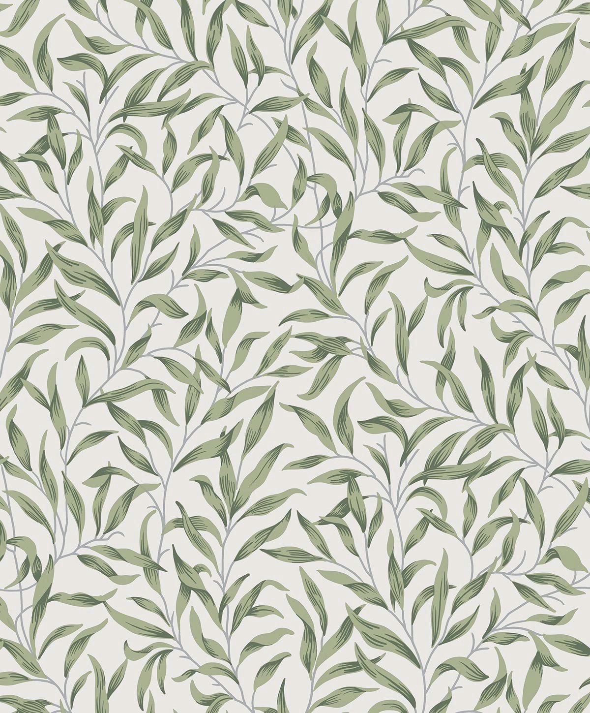 Willow Trail Vintage Prepasted Wallpaper
