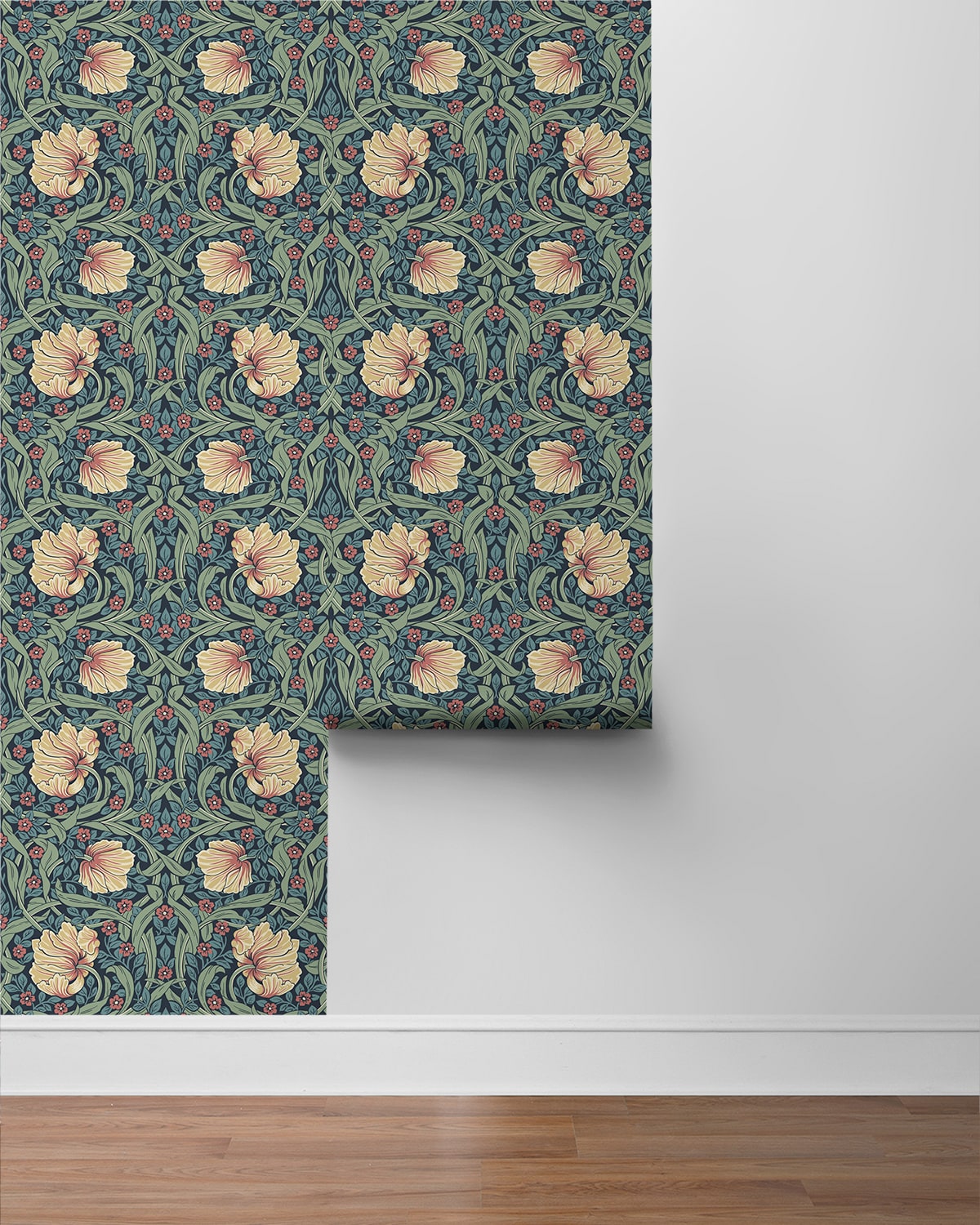 Pimpernel Garden Vintage Floral Prepasted Wallpaper