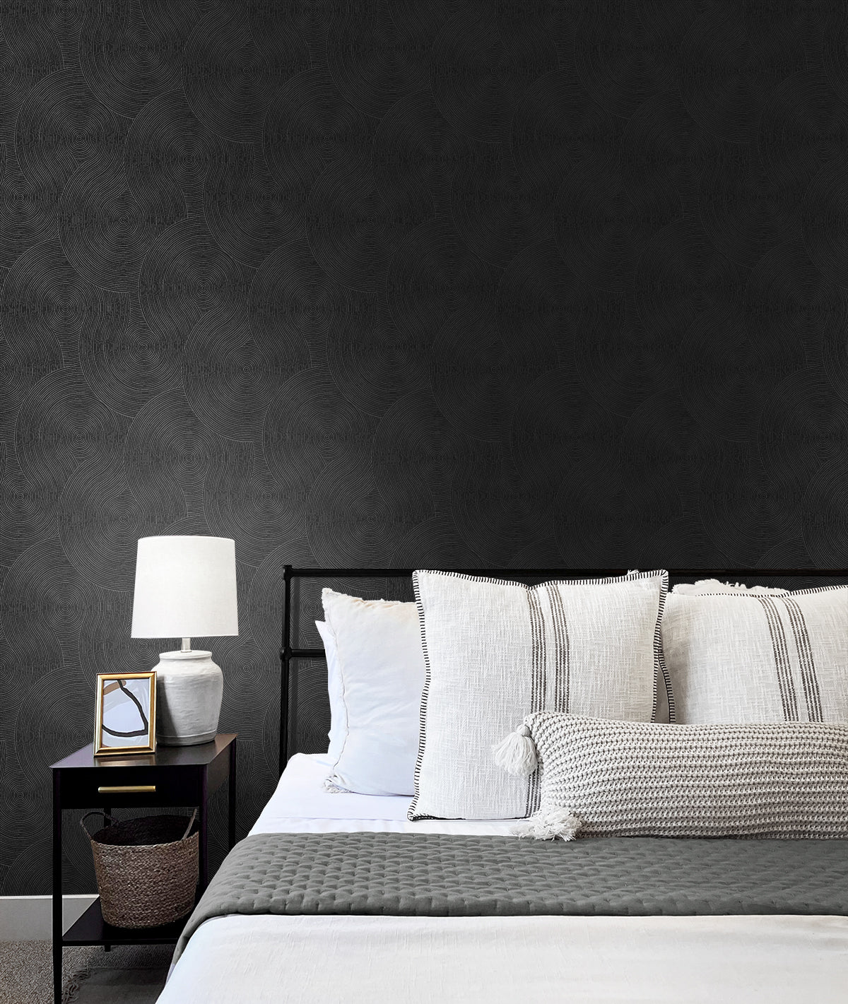 Swirl Geometric Prepasted Wallpaper
