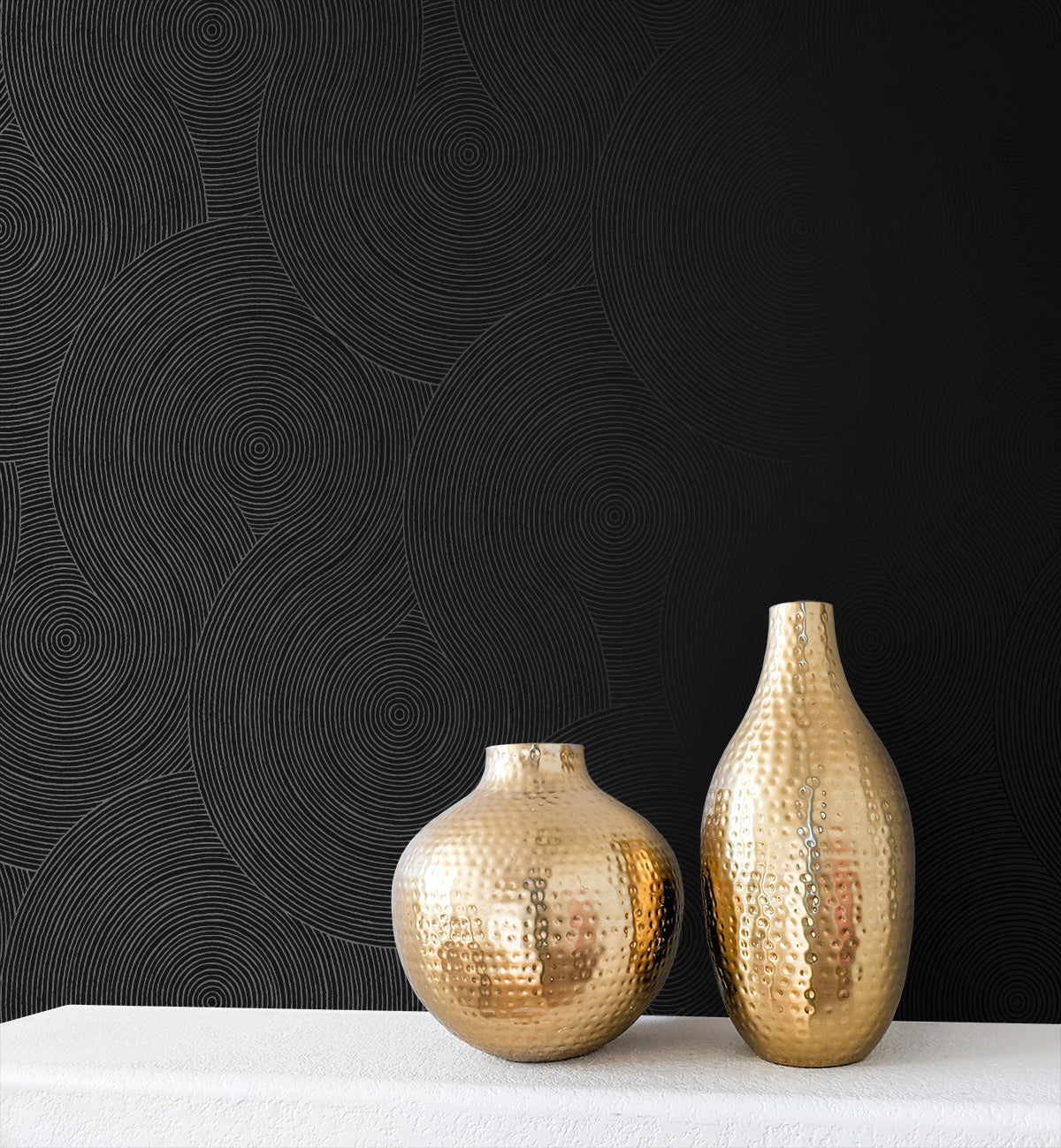 Swirl Geometric Prepasted Wallpaper