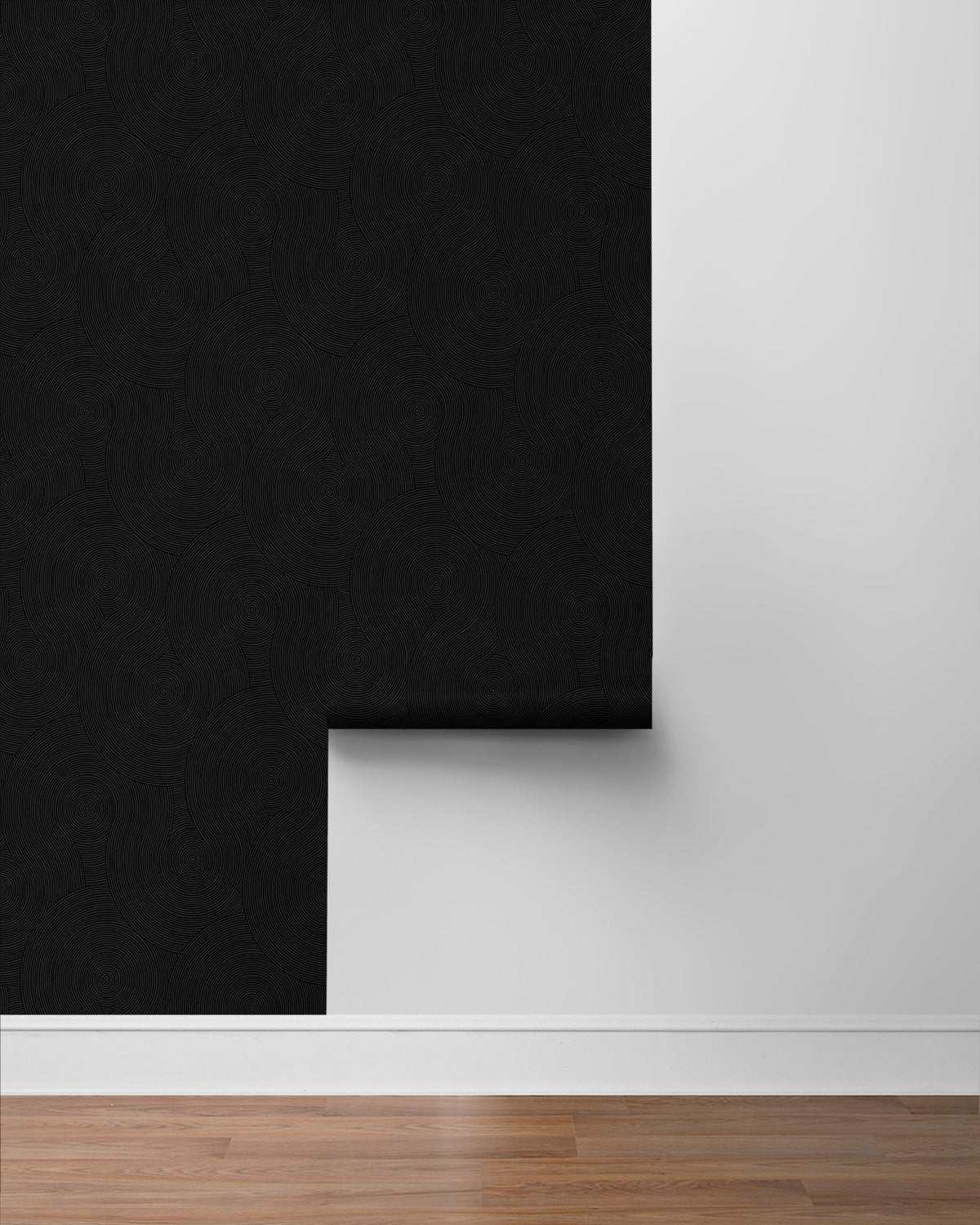 Swirl Geometric Prepasted Wallpaper