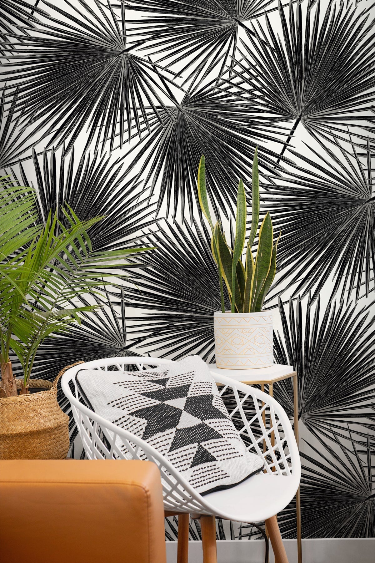 Haven Palm Prepasted Wallpaper