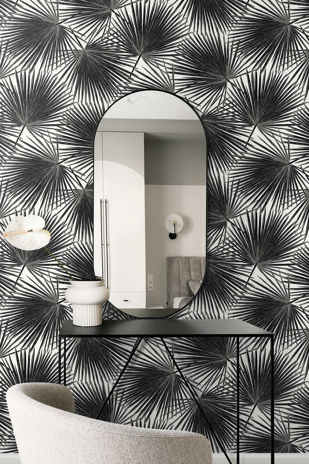 Haven Palm Prepasted Wallpaper