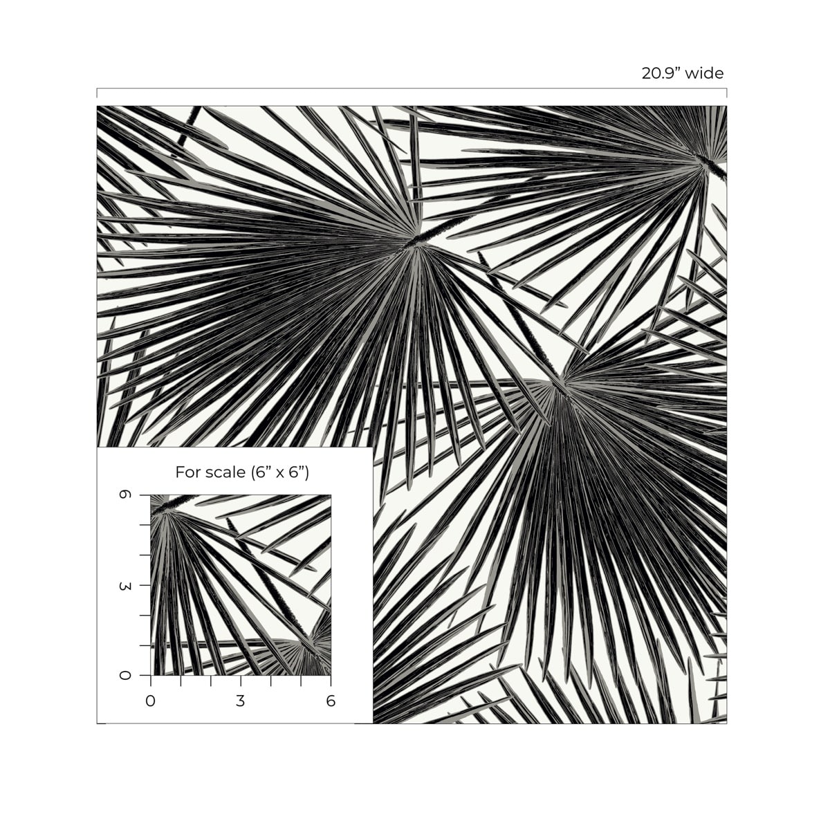 Haven Palm Prepasted Wallpaper