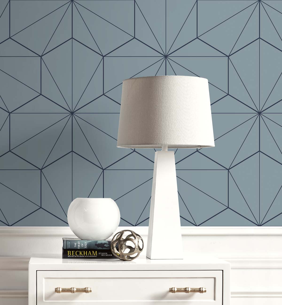 Hedron Geometric Unpasted Wallpaper