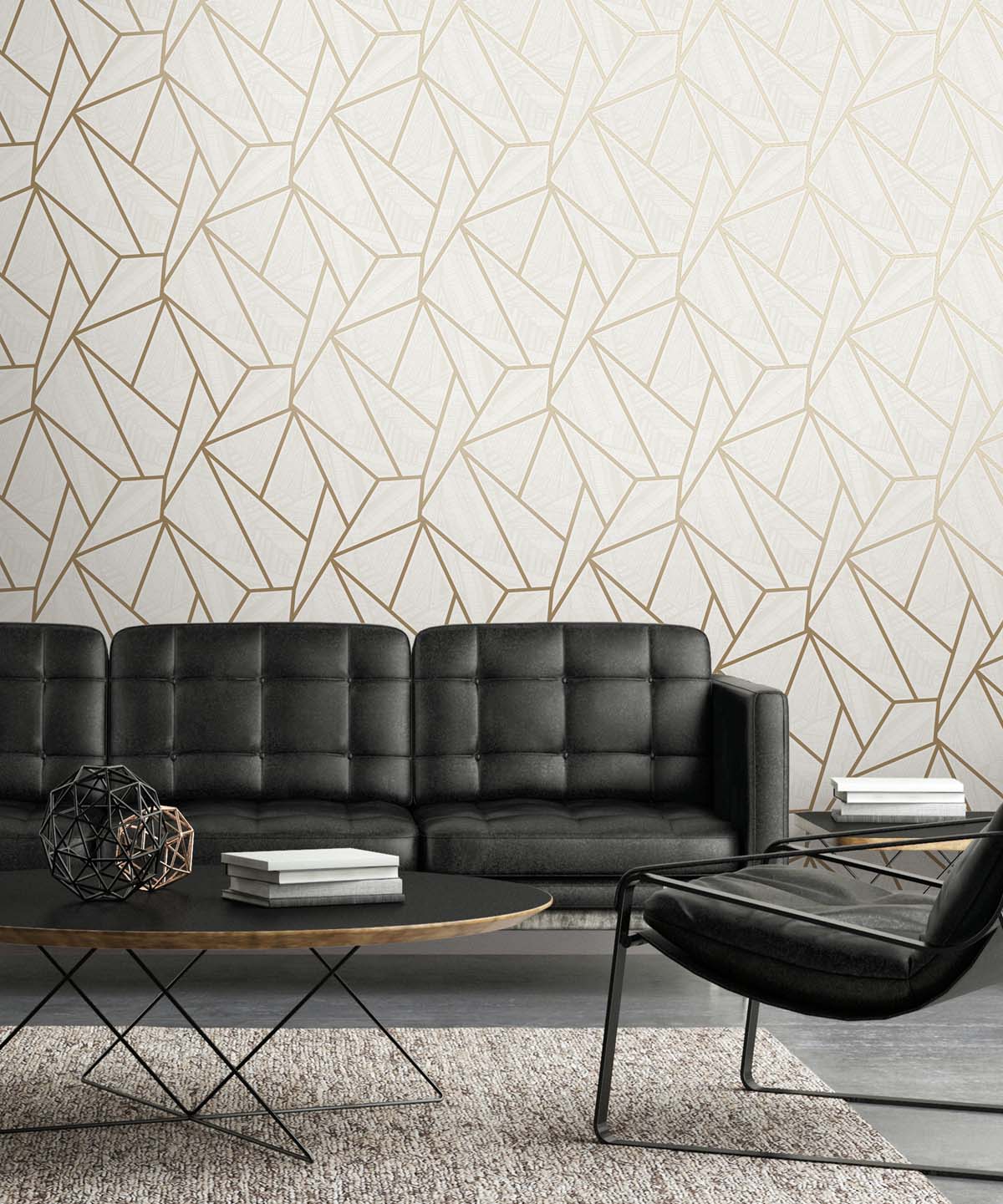 Metro Vector Geometric Unpasted Wallpaper
