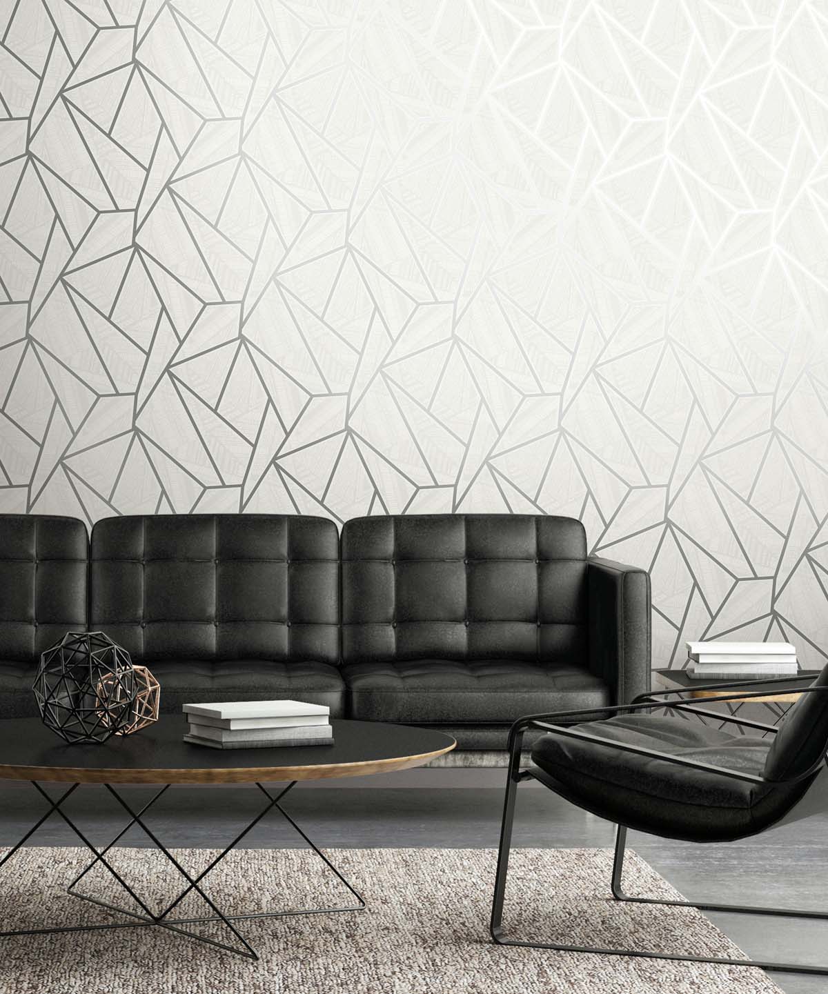 Metro Vector Geometric Unpasted Wallpaper