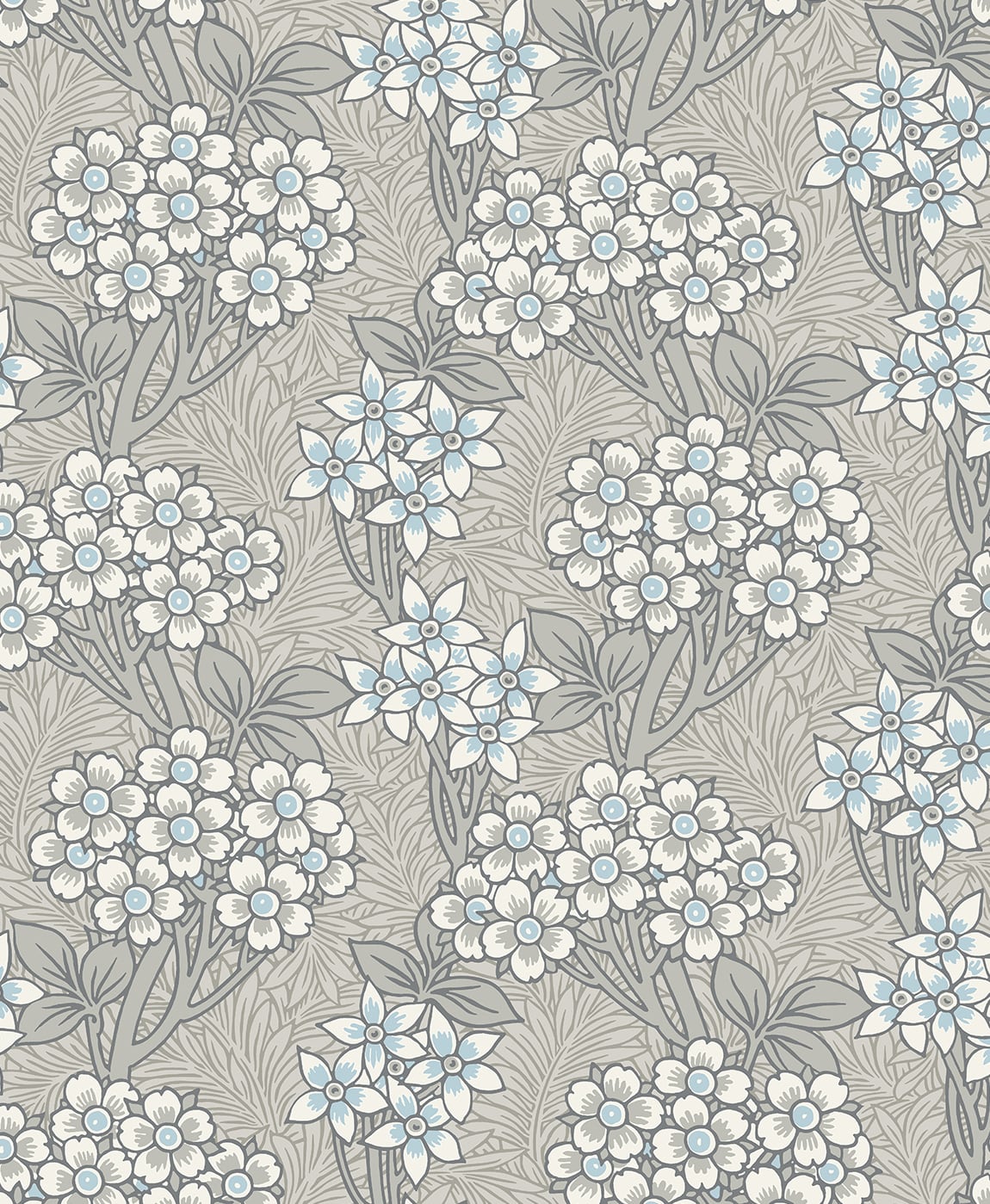 Floral Vine Vintage Unpasted Wallpaper