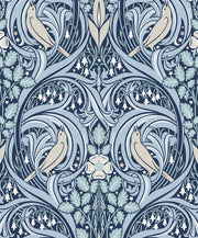Bird Scroll Vintage Unpasted Wallpaper