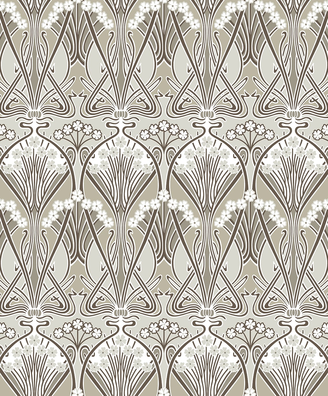 Dragonfly Damask Vintage Unpasted Wallpaper
