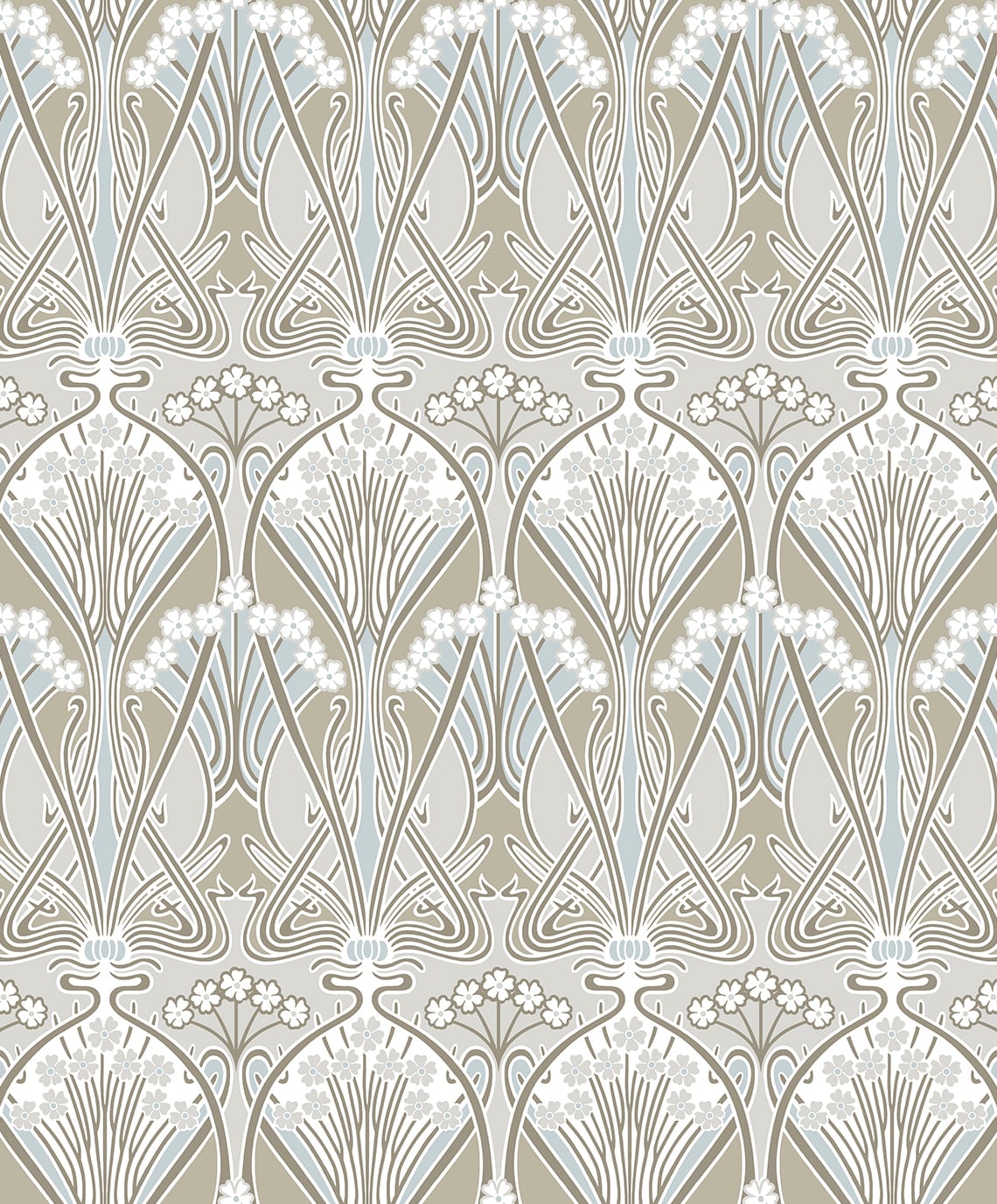 Dragonfly Damask Vintage Unpasted Wallpaper