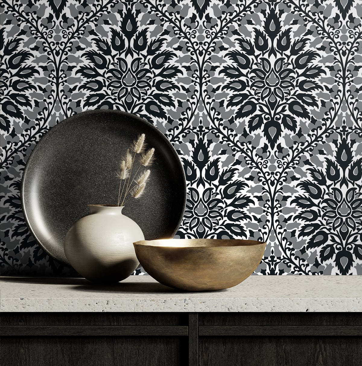 Luna Ogee Vintage Unpasted Wallpaper
