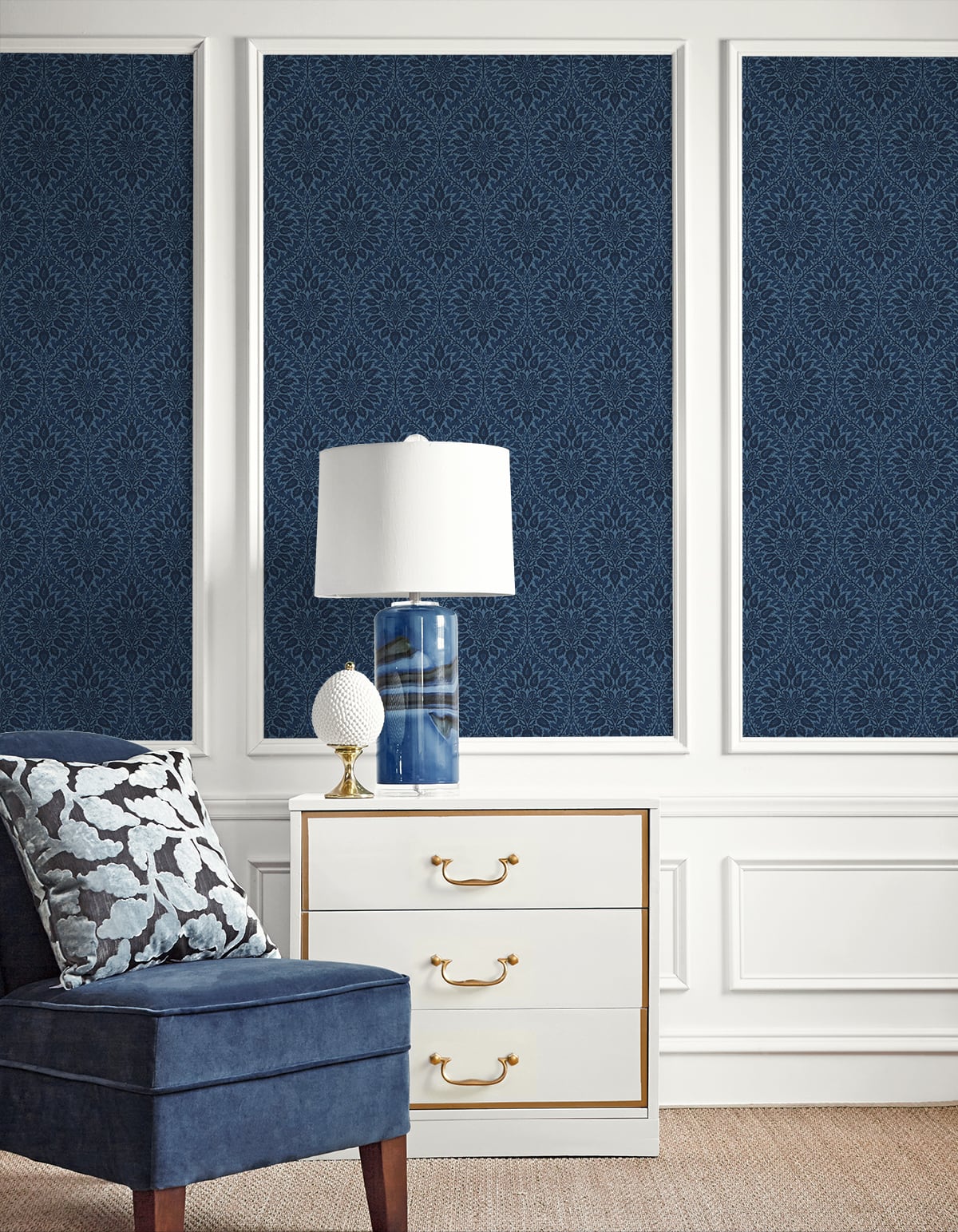 Luna Ogee Vintage Unpasted Wallpaper