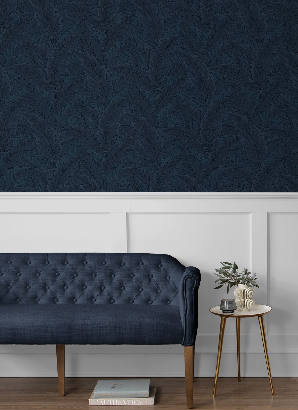 Gulf Tropical Leaves Botanical Unpasted Wallpaper