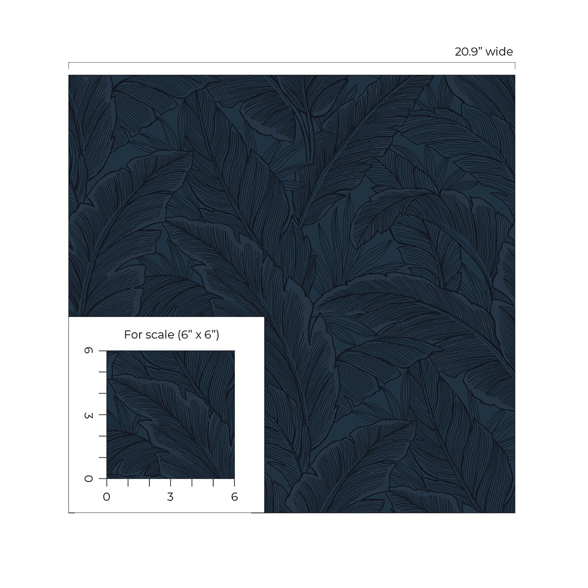 Gulf Tropical Leaves Botanical Unpasted Wallpaper