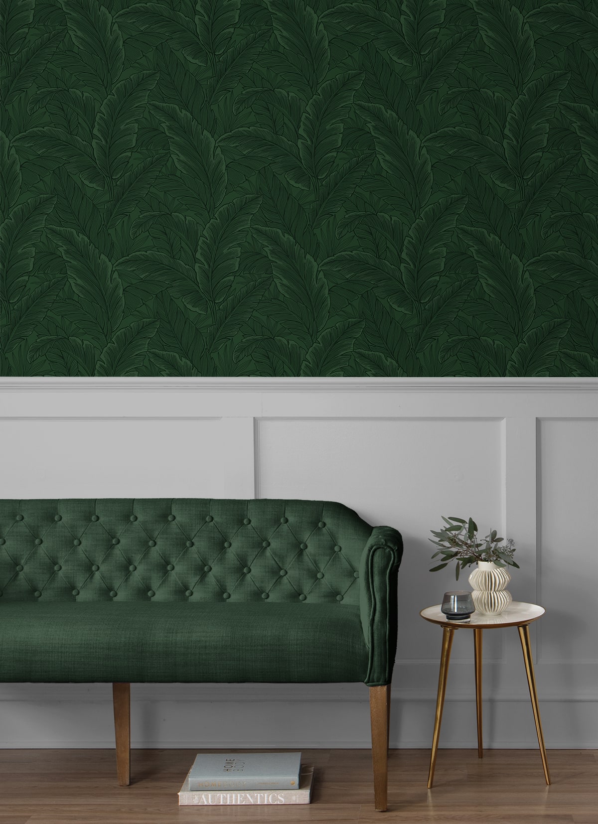 Gulf Tropical Leaves Botanical Unpasted Wallpaper