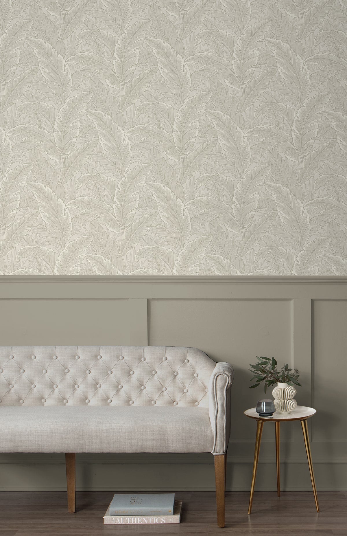 Gulf Tropical Leaves Botanical Unpasted Wallpaper