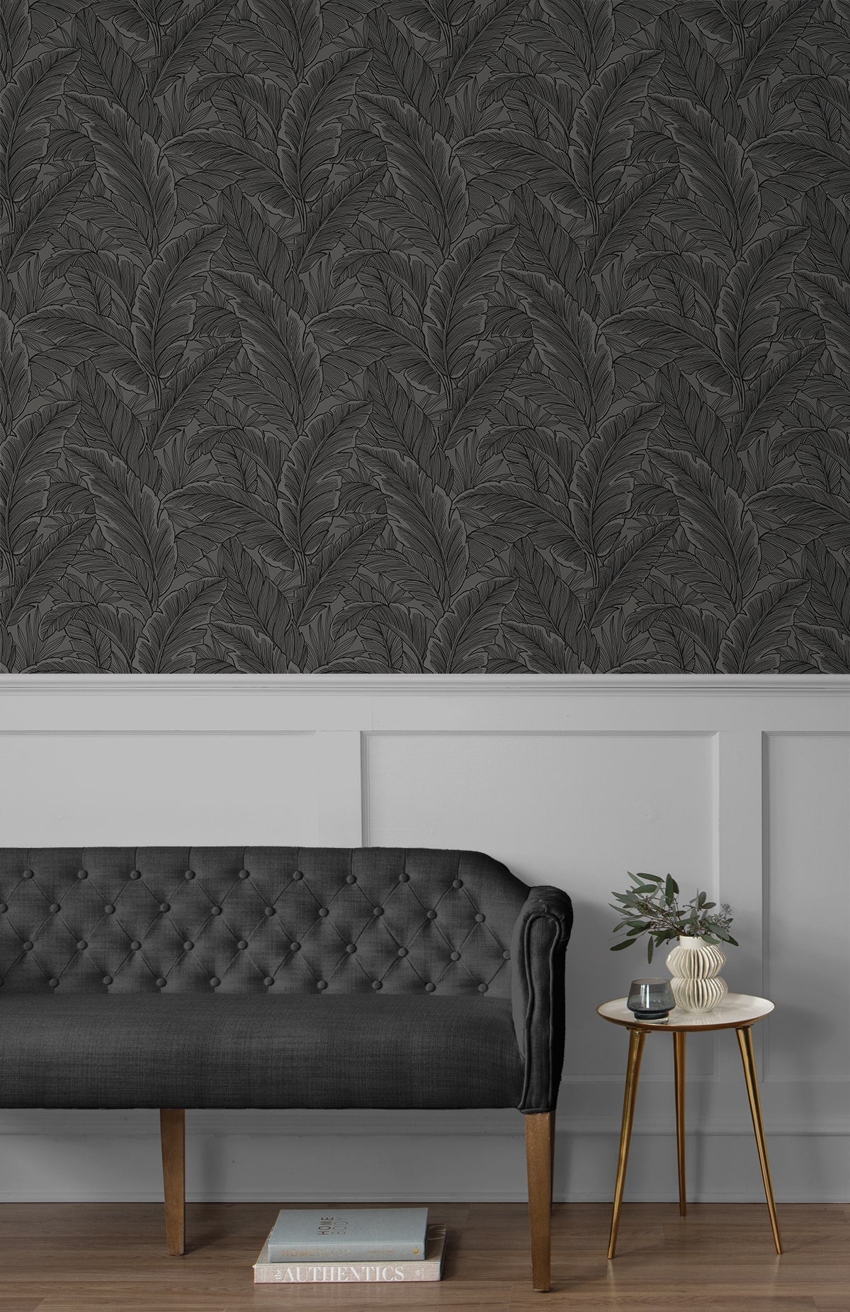 Gulf Tropical Leaves Botanical Unpasted Wallpaper