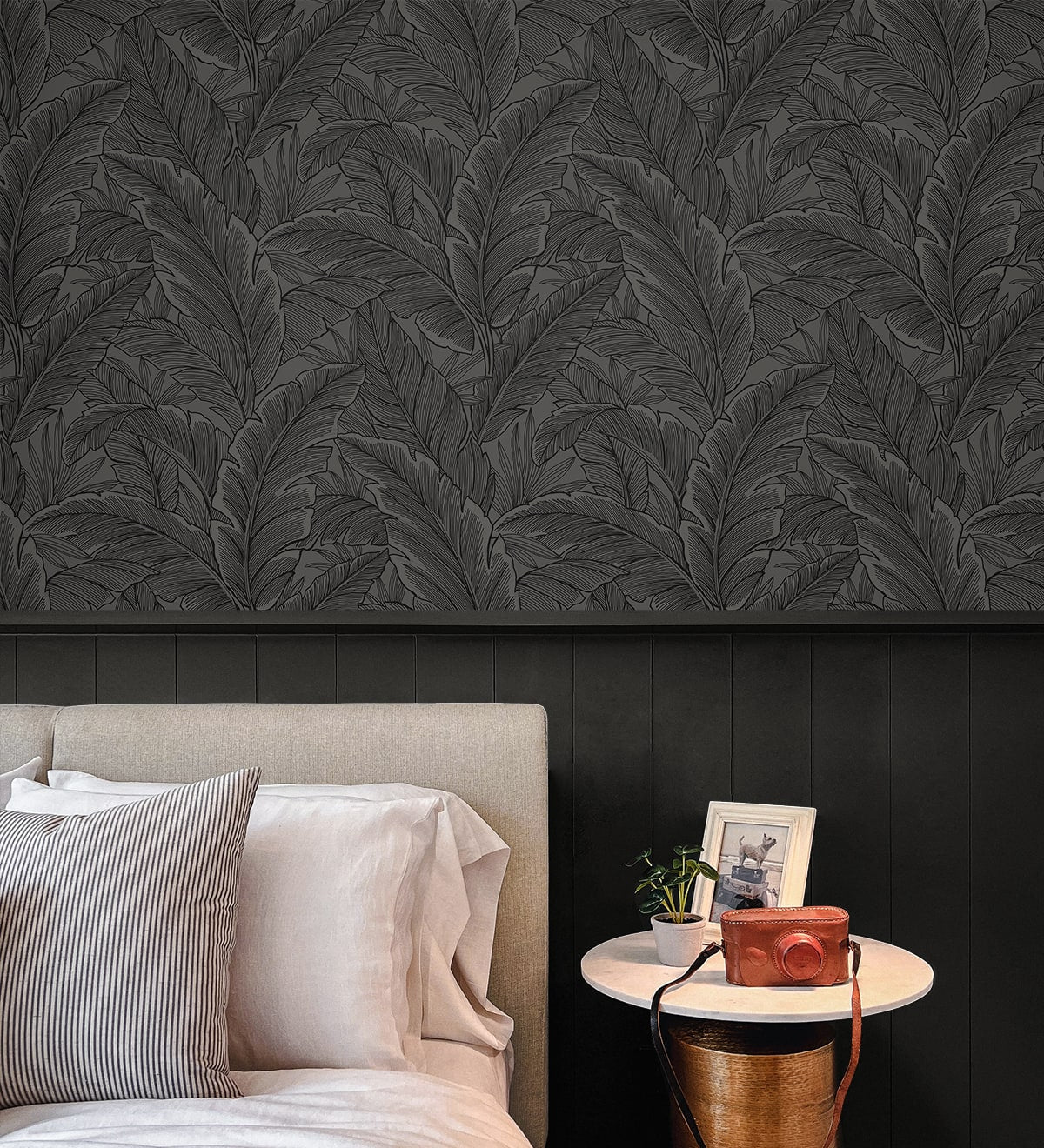 Gulf Tropical Leaves Botanical Unpasted Wallpaper