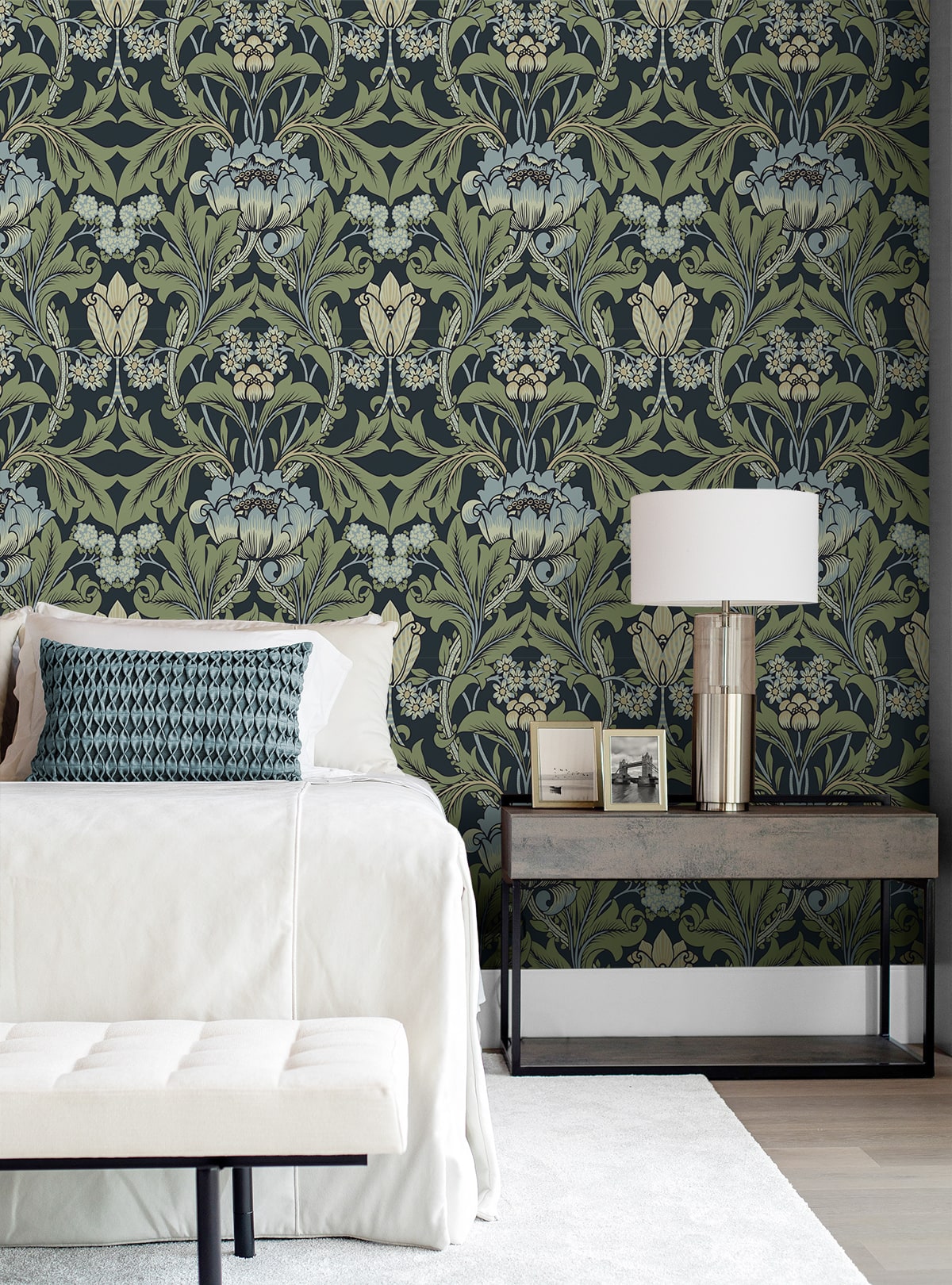 Primrose Garden Vintage Floral Unpasted Wallpaper