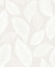 White Heron Tossed Leaves Botanical Unpasted Wallpaper