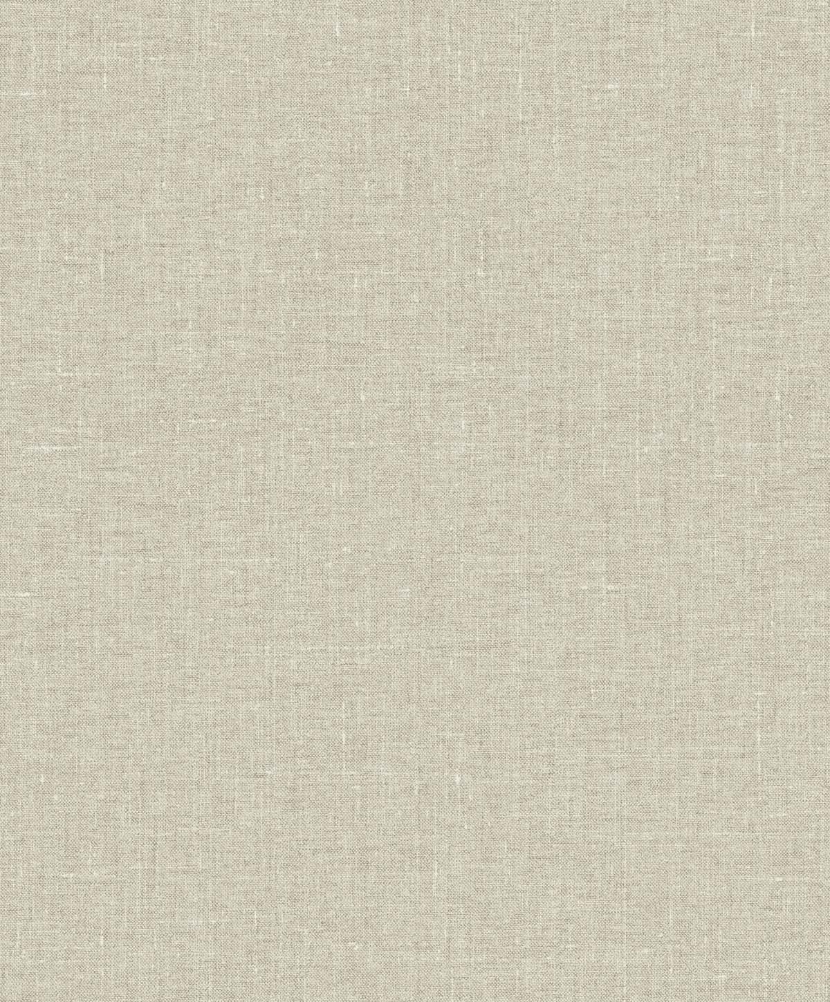 White Heron Abington Faux Linen Unpasted Wallpaper