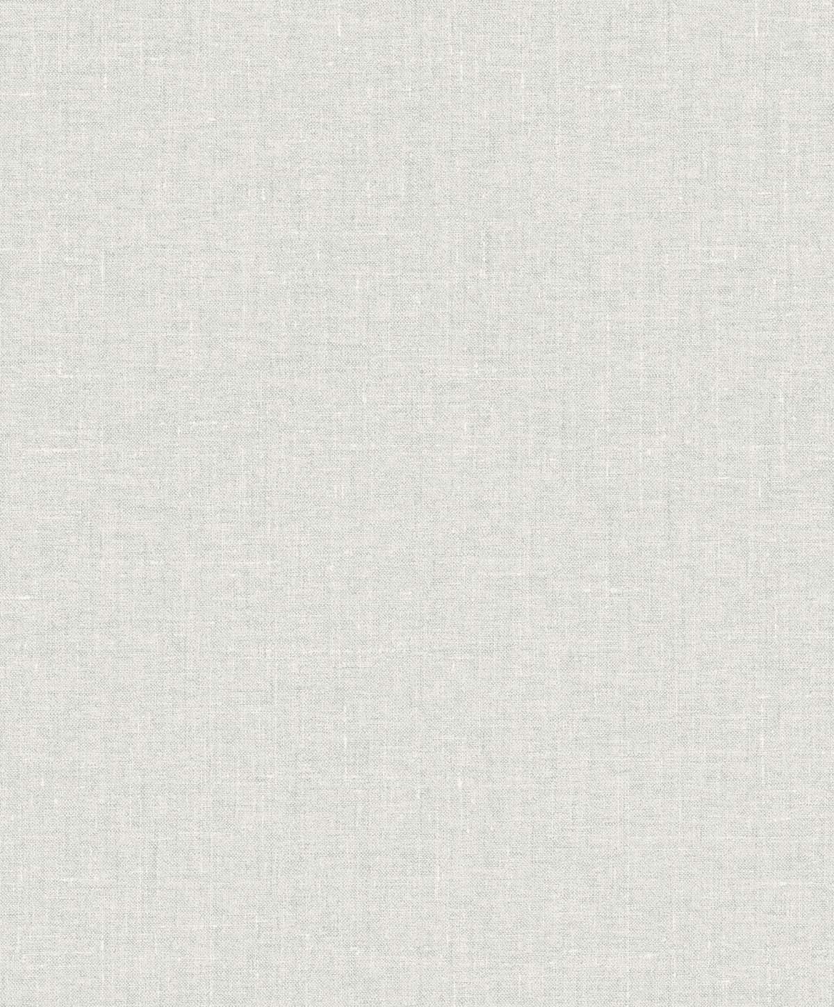 White Heron Abington Faux Linen Unpasted Wallpaper
