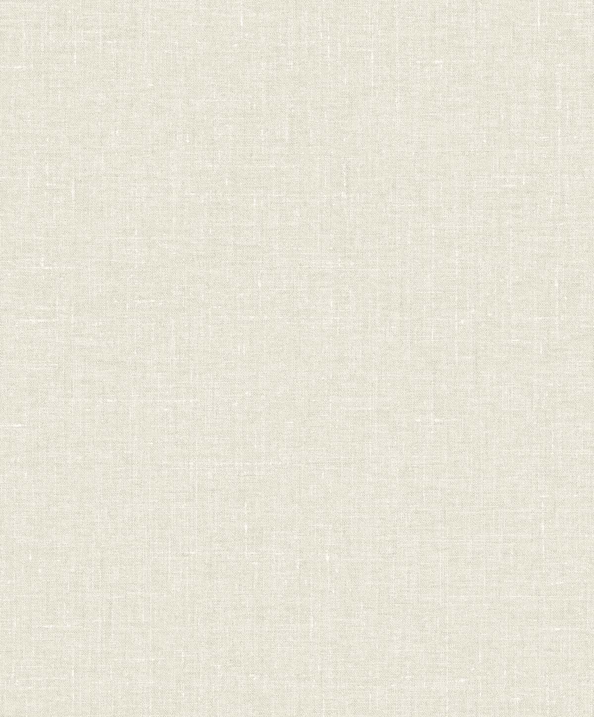 White Heron Abington Faux Linen Unpasted Wallpaper