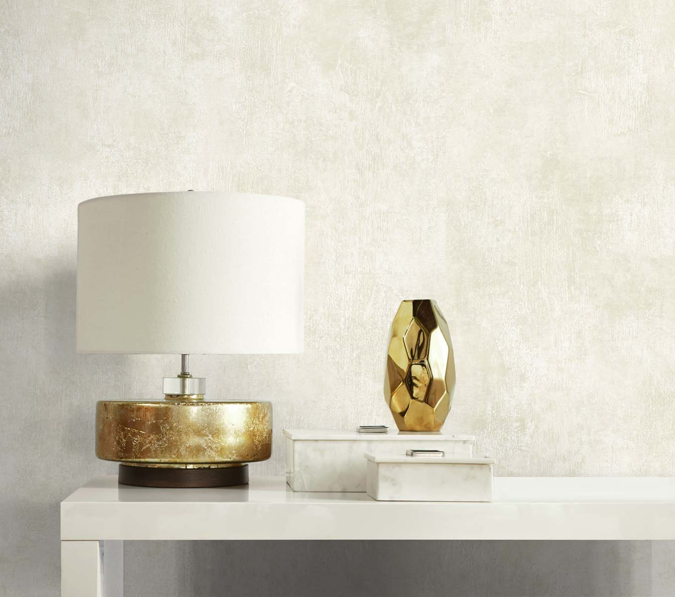White Heron Claire Faux Suede Unpasted Wallpaper