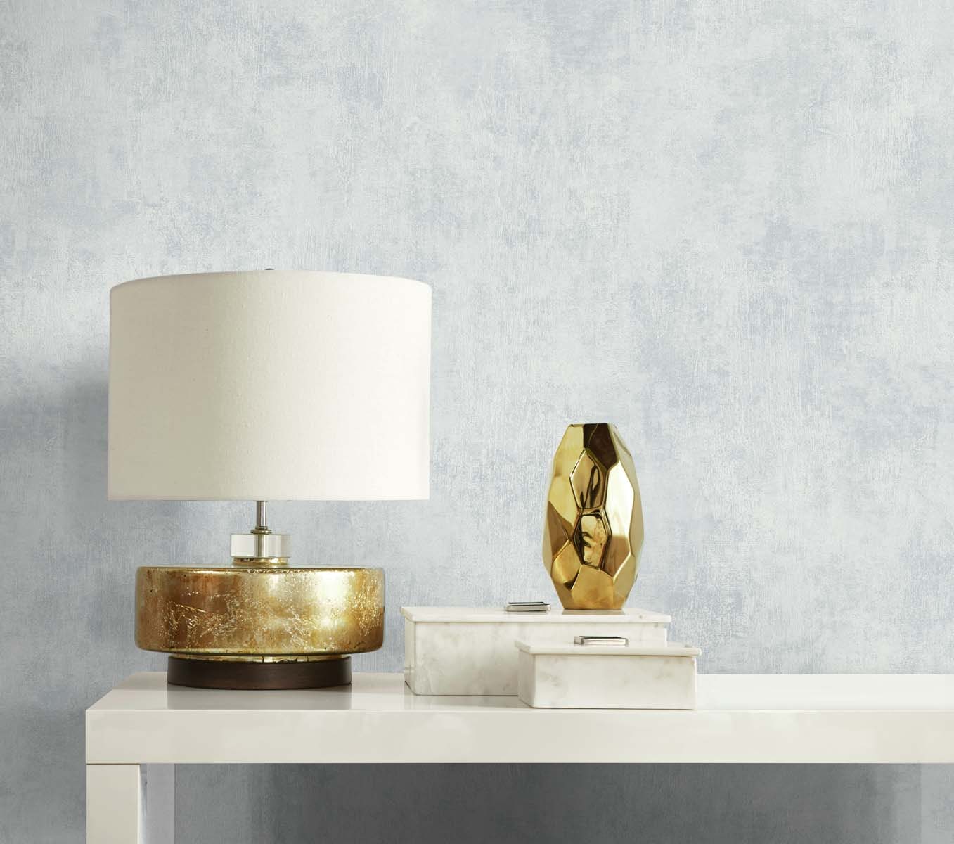 White Heron Claire Faux Suede Unpasted Wallpaper
