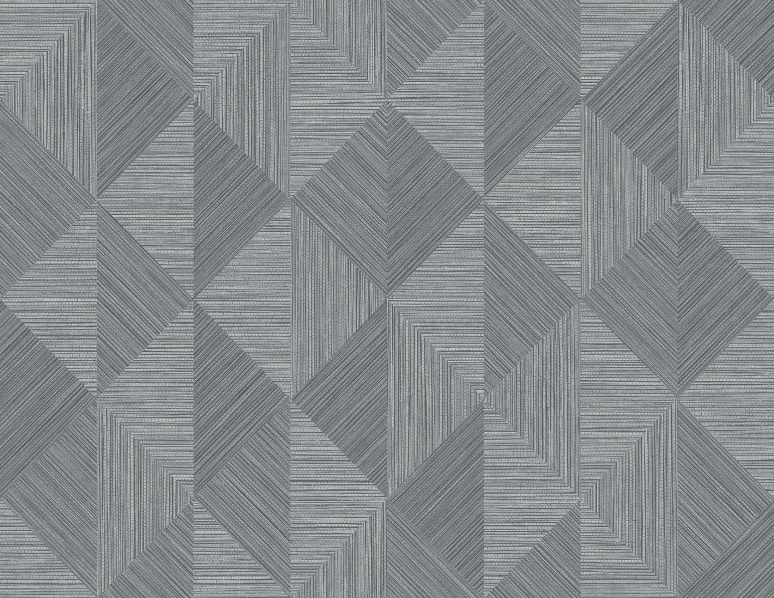 White Heron Diamond Inlay Embossed Vinyl Unpasted Wallpaper