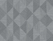 White Heron Diamond Inlay Embossed Vinyl Unpasted Wallpaper