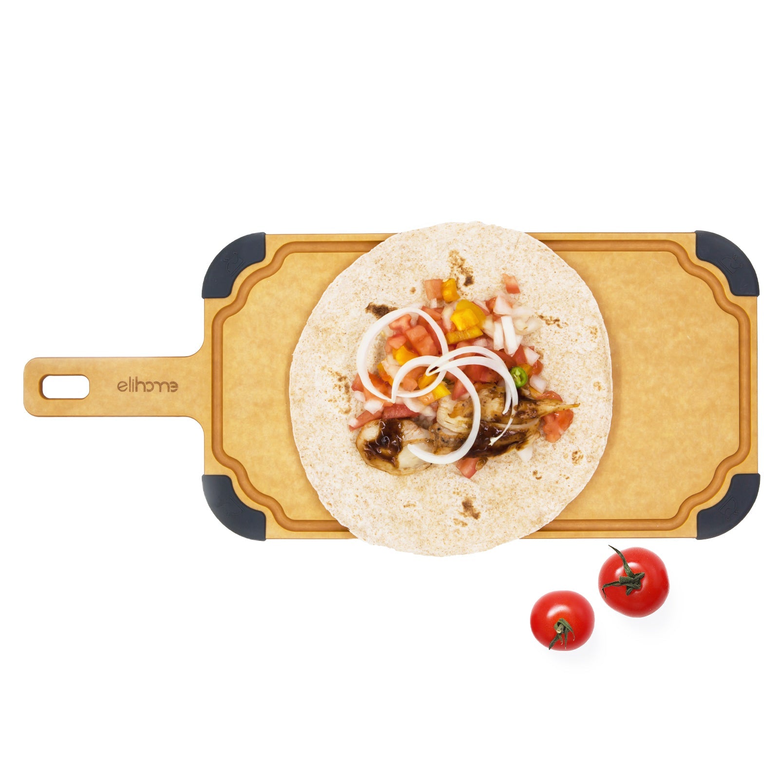 Paddle Series Cutting & Serving Board with Handle, Large