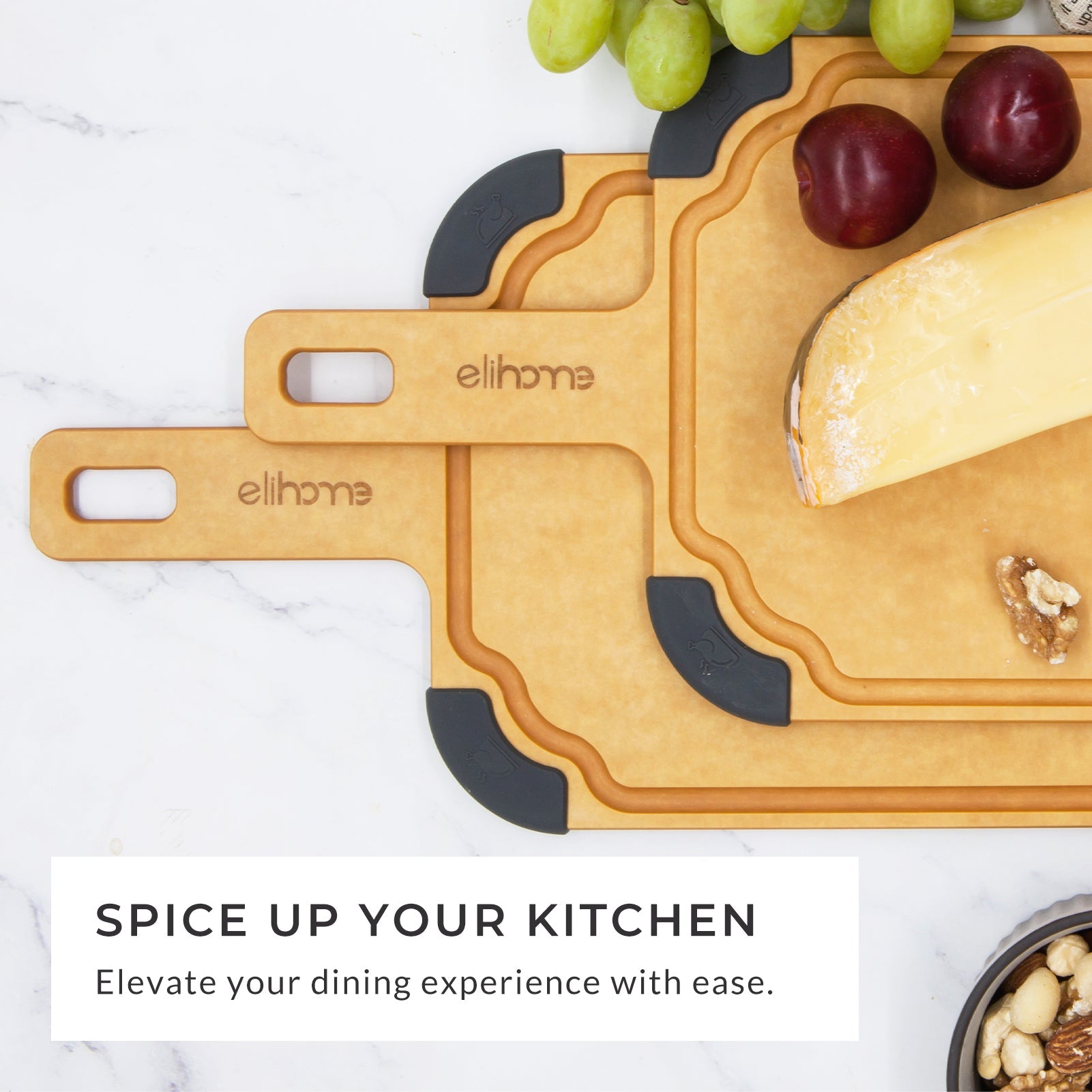 Paddle Series Cutting & Serving Board with Handle, Large