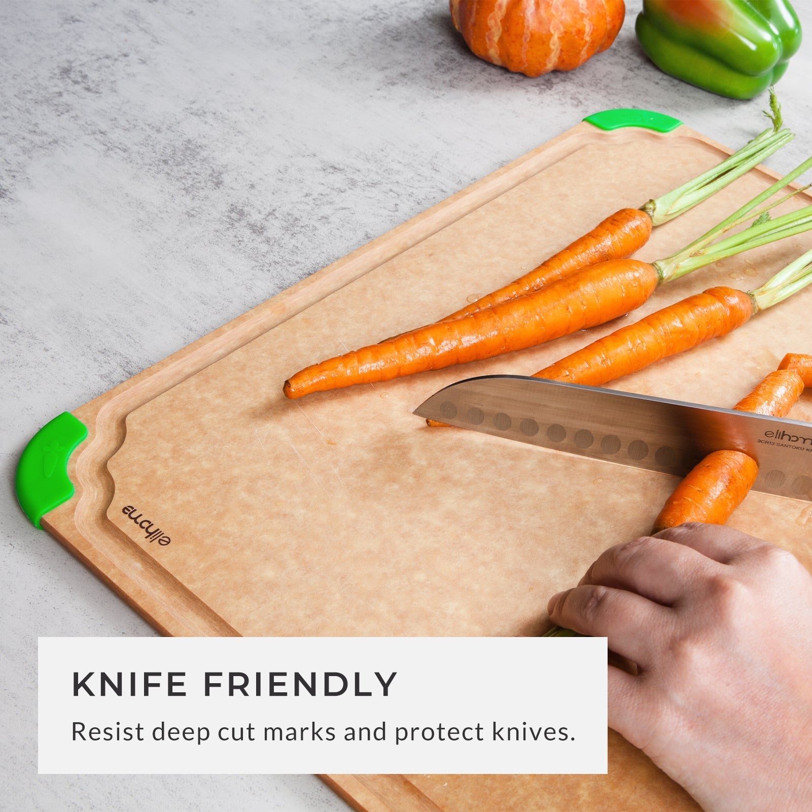 Premium Series 14 x 19 x 1/4 Cutting Board - X Large - Green