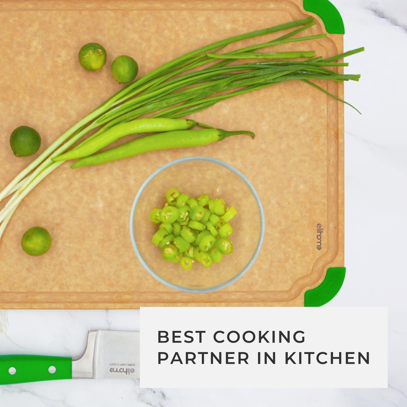 Premium Series 14 x 19 x 1/4 Cutting Board - X Large - Green