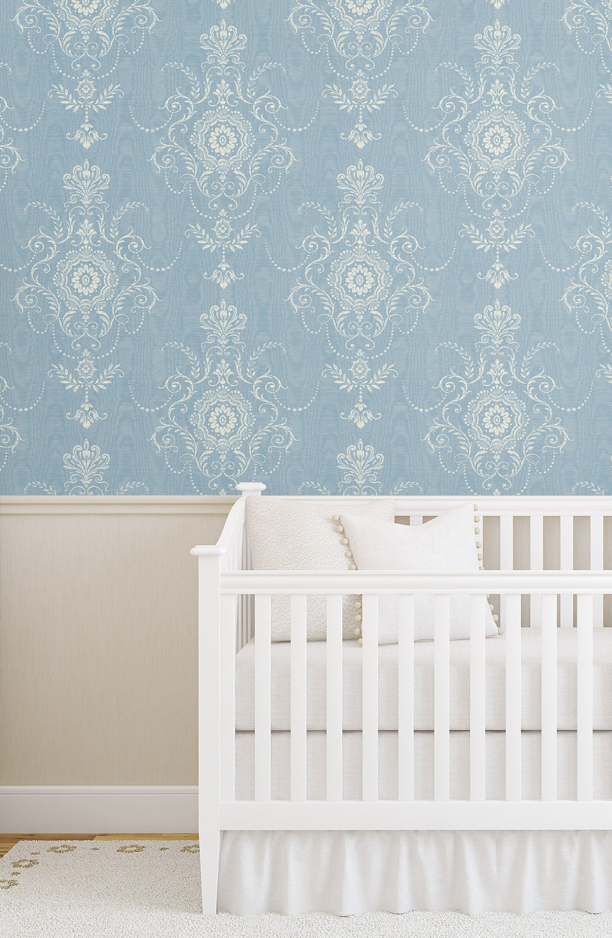 French Country Colette Cameo Unpasted Wallpaper